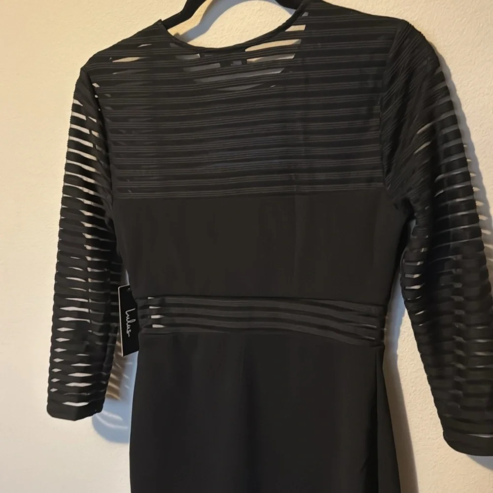 Lulu’s NWT Little Black Dress 3/4 Sleeve Women Small Classy Elegant Bachelorette